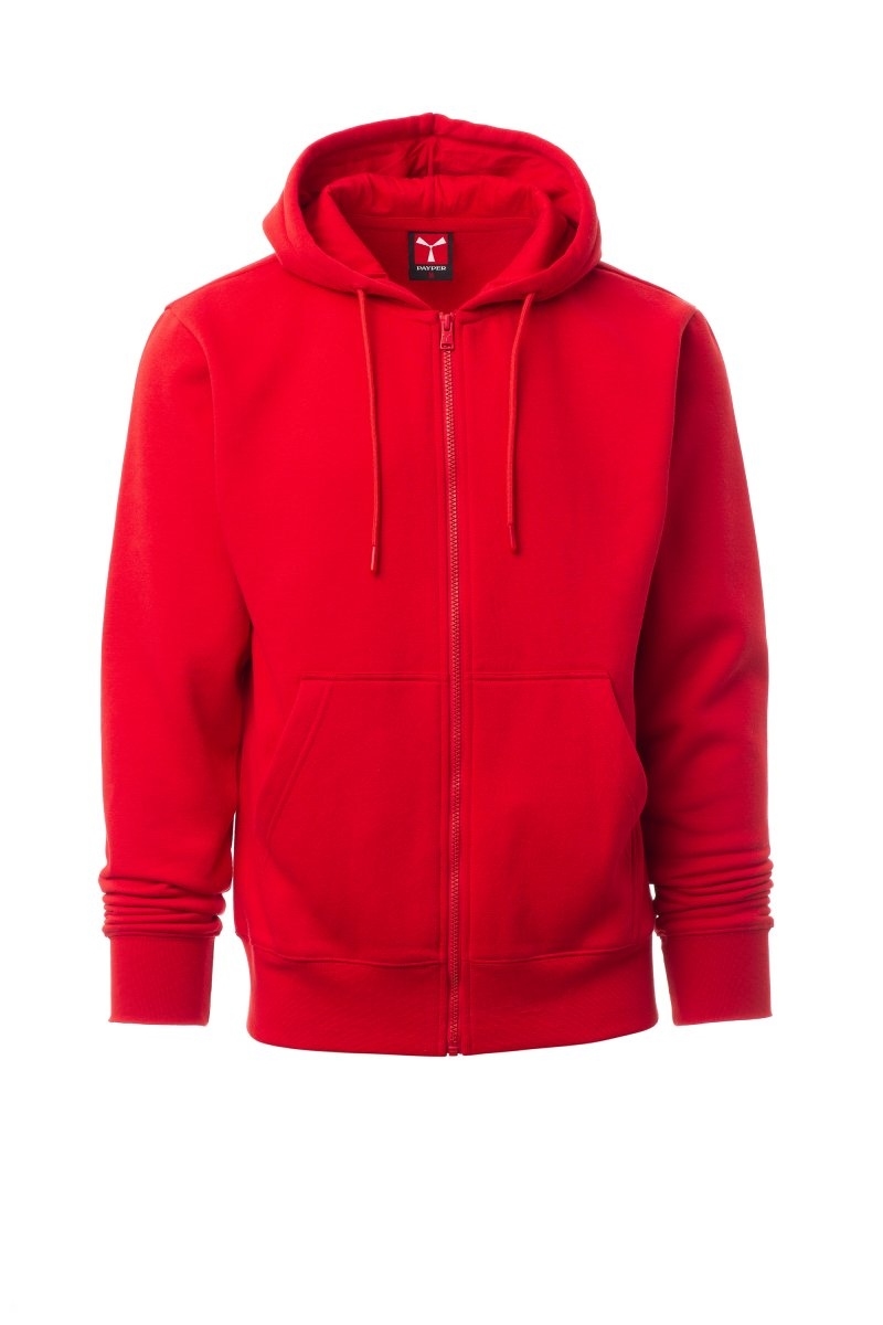 Felpa con cappuccio da uomo Payper Pontiac zip intera - XS-jjRosso
