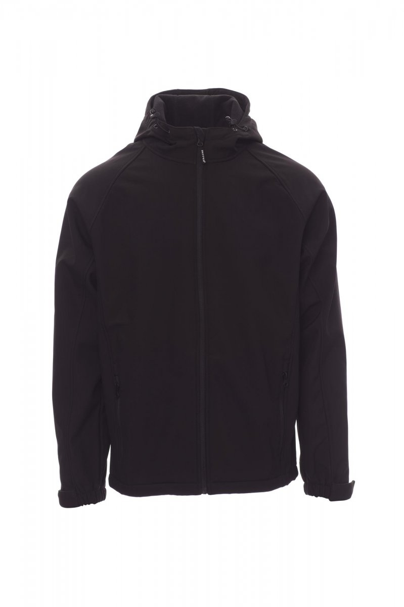 Giubbotto uomo in softshell impermeabile con cappuccio PAYPER Gale - XS-jjNero