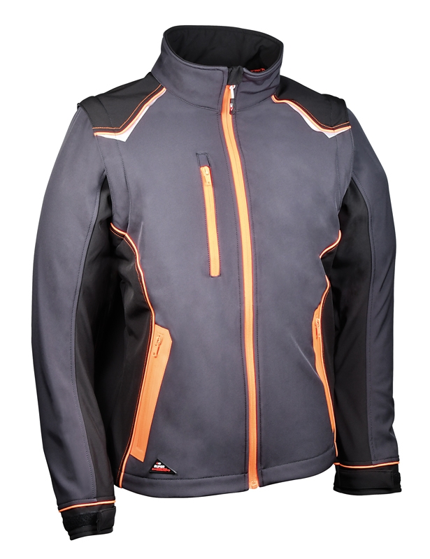 Giacca Selters Antracite/Nero/Arancione