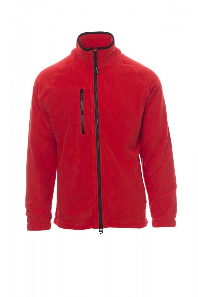 Felpa da uomo zip intera in pile Payper Norway inverbale 280 gr - XS-jjRosso