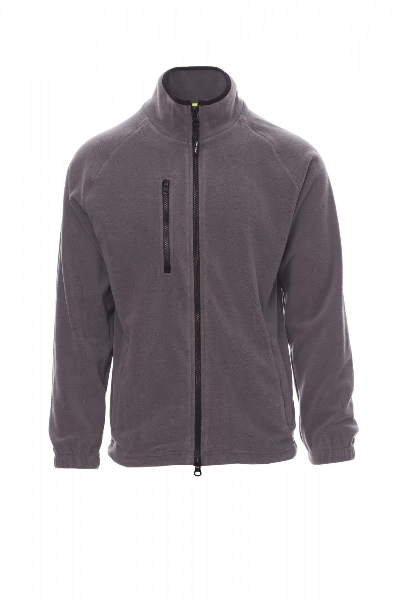 Felpa da uomo zip intera in pile Payper Norway inverbale 280 gr - XS-jjSteeljjGrey