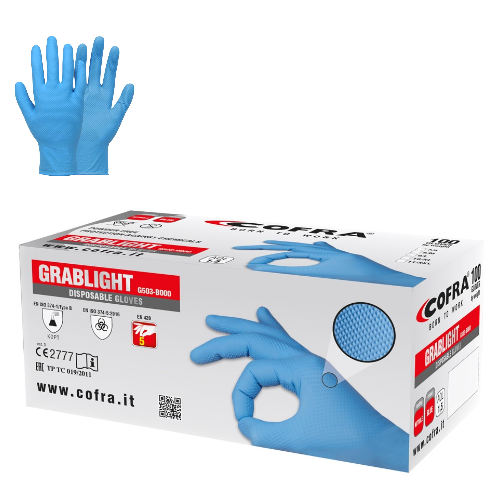 Guanti nitrile monouso Cofra Grablight