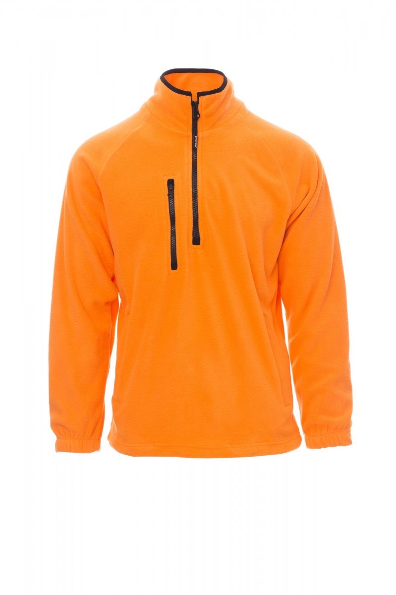 Felpa da uomo in pile 280gr Payper mezza zip - XS-Arancione