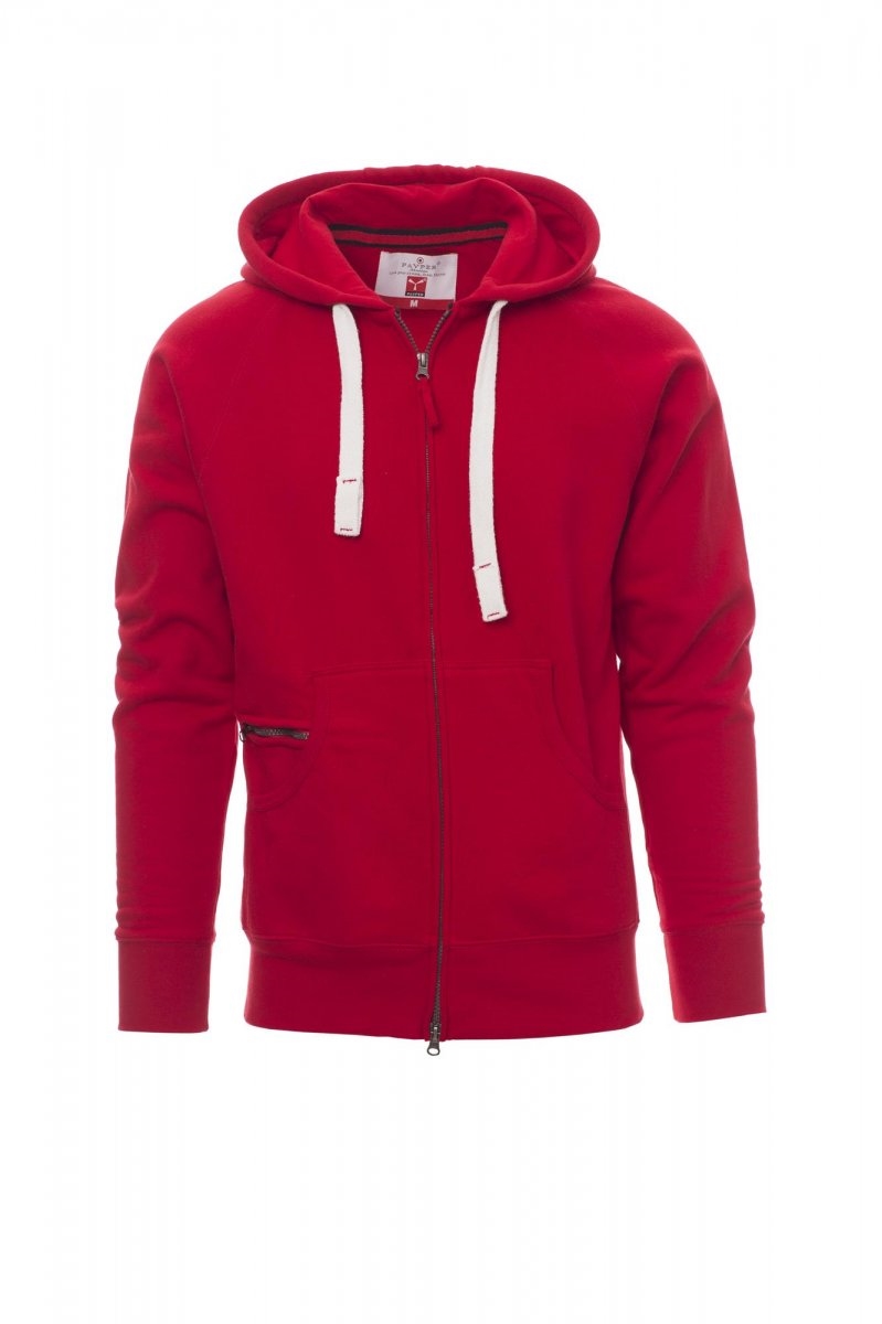 Felpa da uomo con cappuccio e tasca marsupio Payper Dallas - S-jjRosso