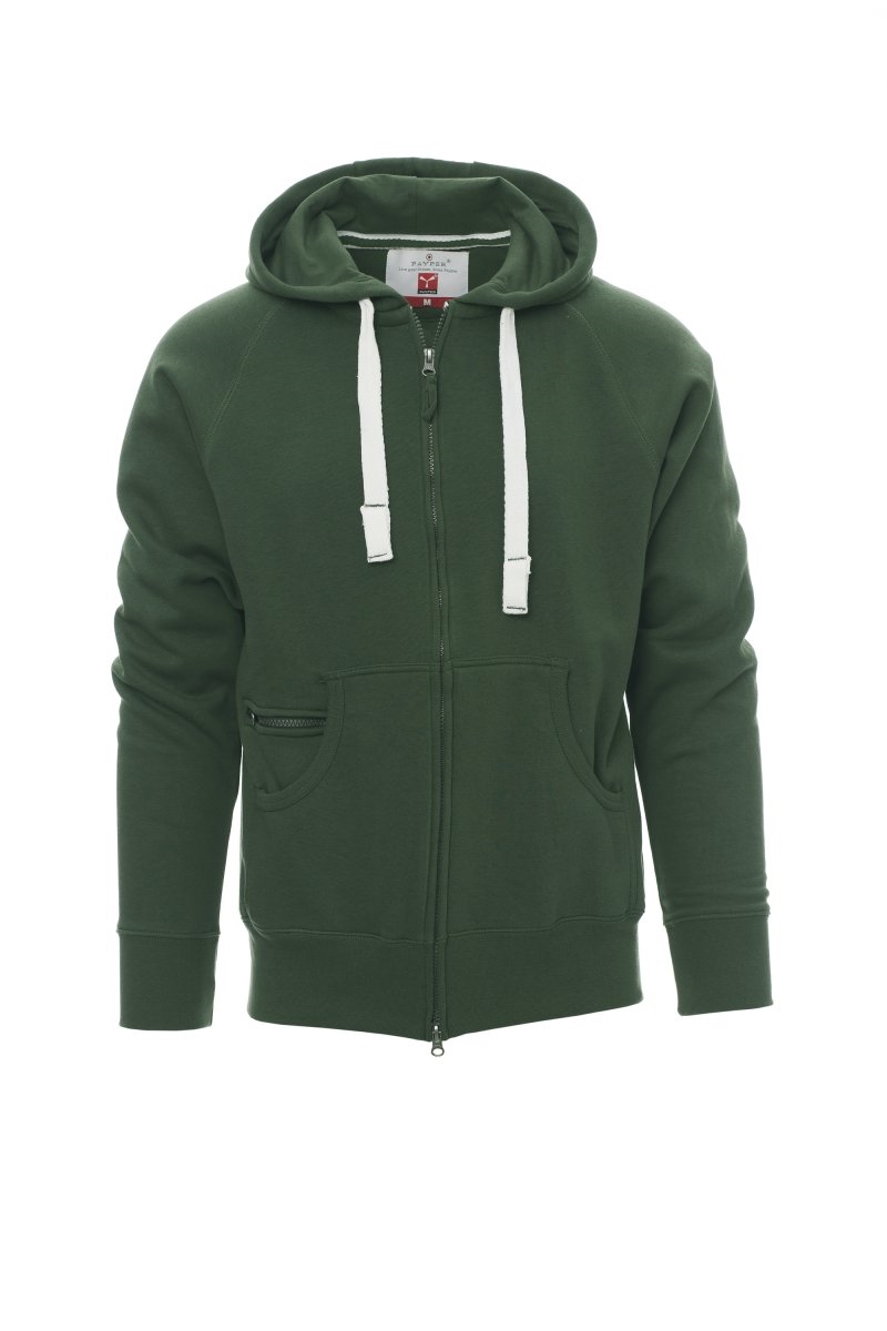 Felpa da uomo con cappuccio e tasca marsupio Payper Dallas - S-jjVerdejjScuro