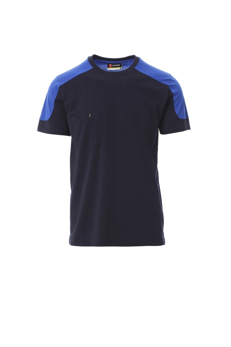 T-shirt da uomo Payper Corporate bicolore in policotone con taschino - S-jjBlujjNavyjj-jjRoyal
