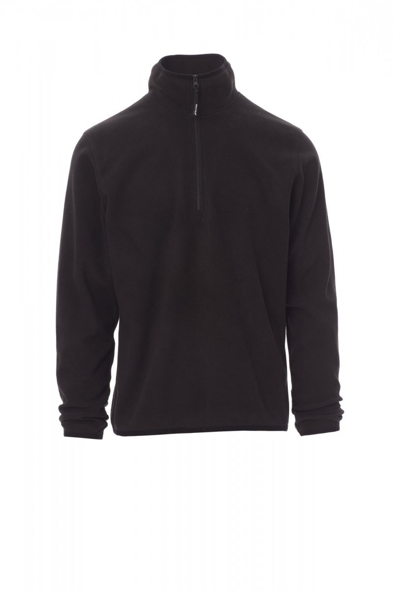 Felpa in pile leggera Unisex mezza zip PAYPER Soft+ - jjXS-jjNero