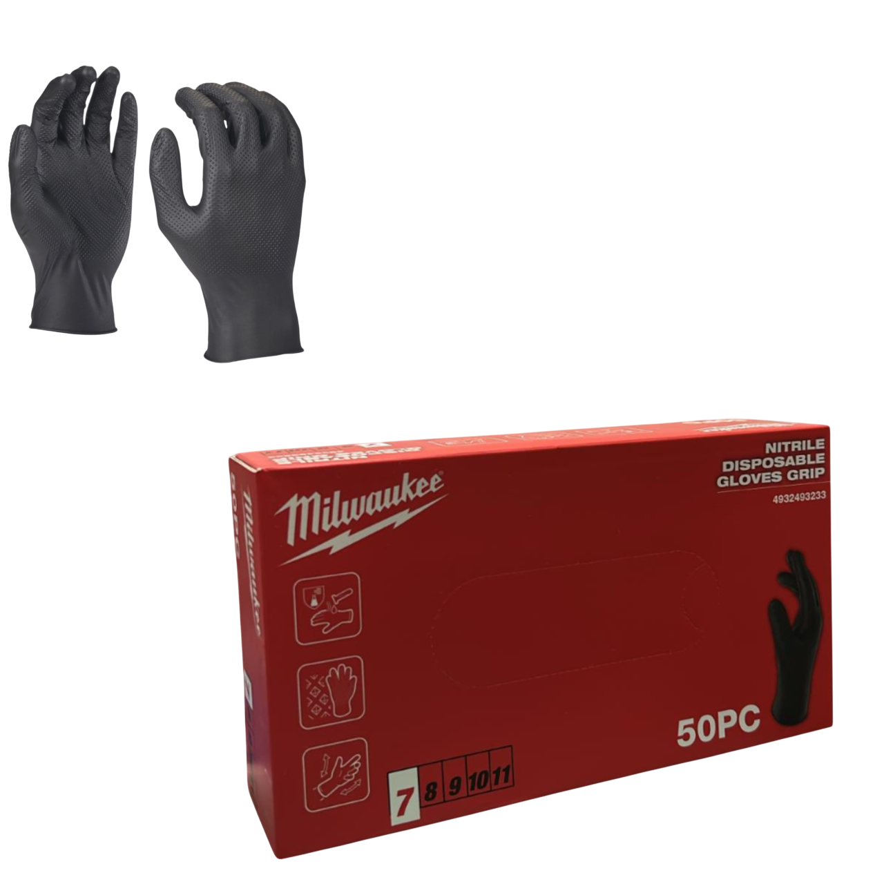 Guanti nitrile Milwaukee