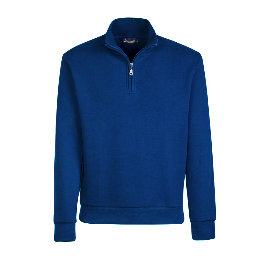 Felpa da Uomo Granleo Stelvio Mezza Zip Caldo Interno Felpato  - S-BlujjRoyal