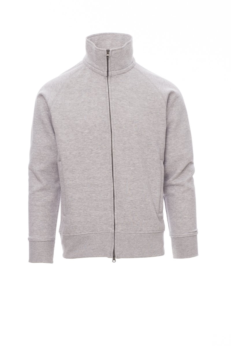 Felpa da Uomo PAYPER Panama+ in Policotone Garzato Zip Intera - XS-jjGrigiojjMelange