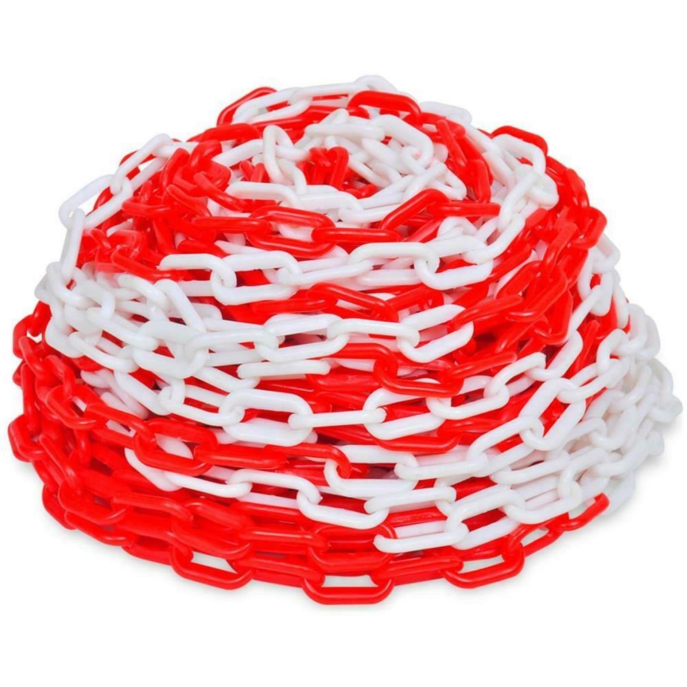 Catena segnalica in plastica Vigor Bianco/Rosso D.25mm 8X29X49mm