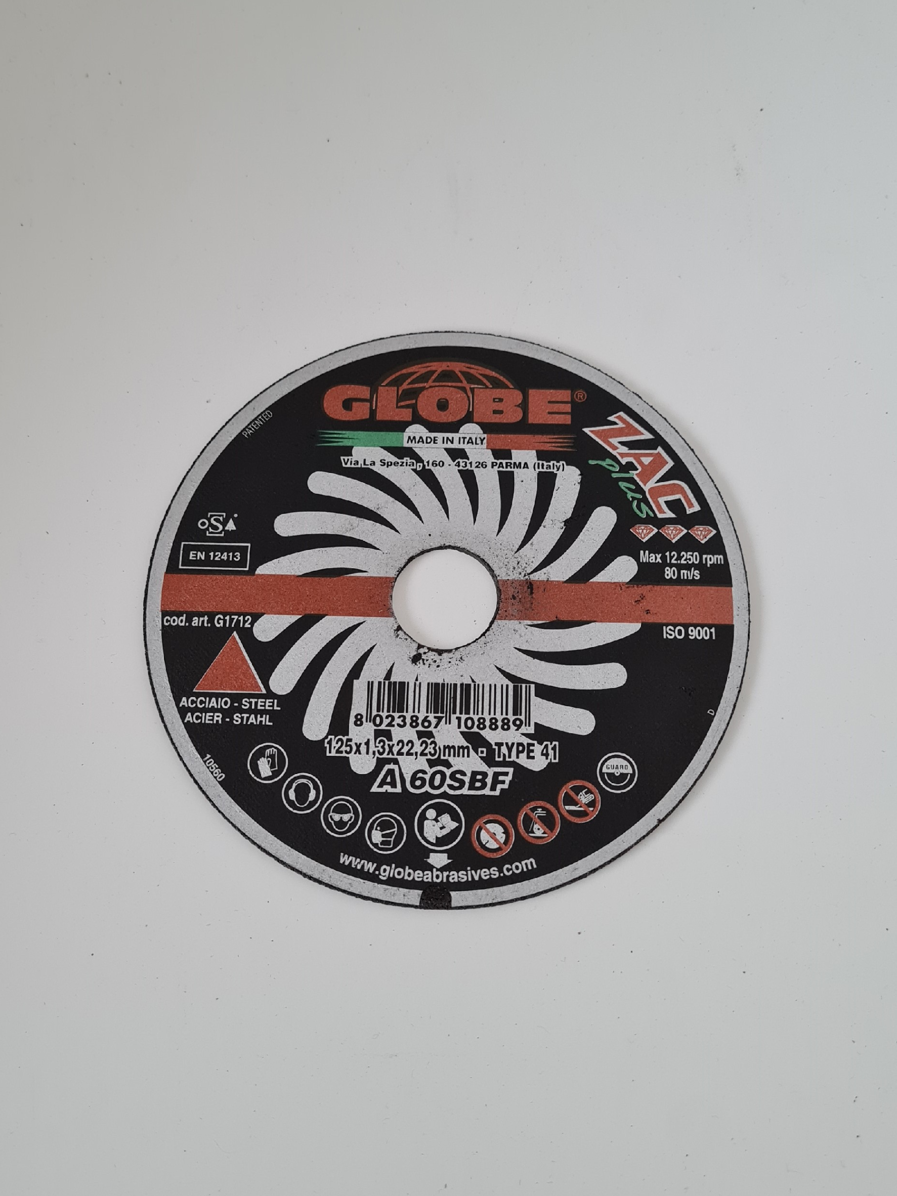 Disco da taglio piano