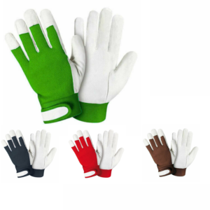 12 Paia - Guanti da lavoro Golf Pelle fiore Taglie 8 9 10 11 edilizia magazzino