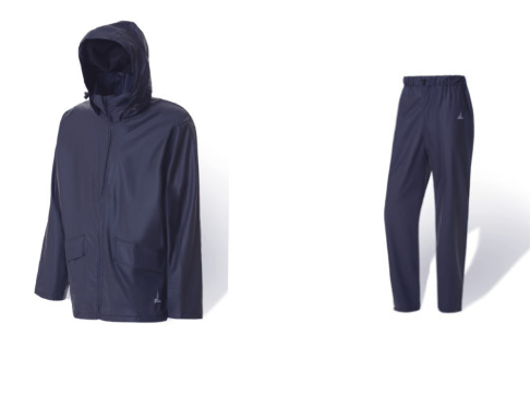 Completo tuta impermeabile giacca pantalone da lavoro antipioggia De Nittis I100