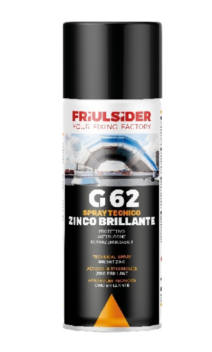 Spray zinco chiaro 400ml zincante a freddo ritocco protezione a fondo verniciabile