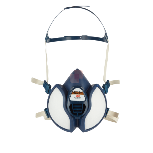 Respiratore Facciale Protezione Filtrante 3M 4251+ per vapori organici + polveri