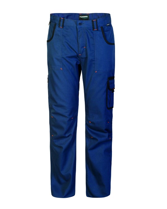 Pantalone da lavoro multitasche Rossini Lancelot Fangio Blu/Nero leggero comodo