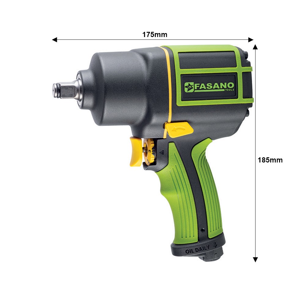Avvitatore pneumatico ad impulsi con attacco 1/2 Fasano Tools FGA 309