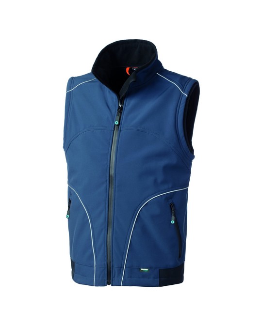 Gilet da lavoro Rossini Softshell Preston Blu/Nero
