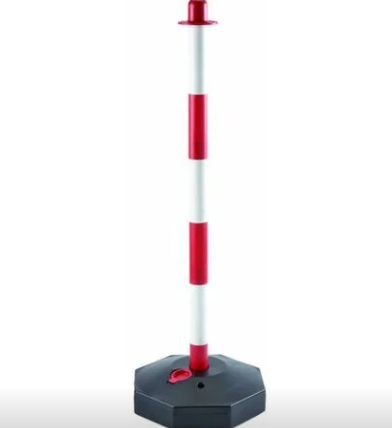2 Paletti per catena delimitare con base riempibile 90 cm