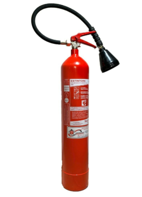 Estintore a CO2 da 5 Kg con staffa al muro