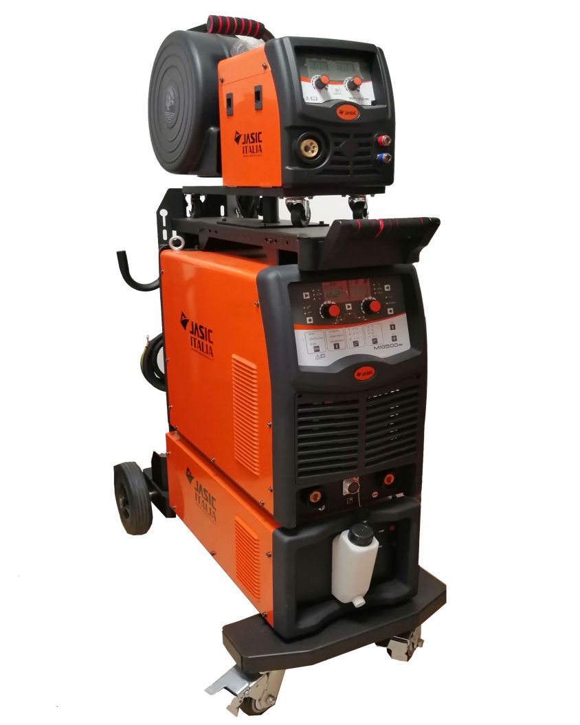 Saldatrice Multiprocesso Digitale Sinergica Trainafilo separato Jasic MIG500-N398/5/70